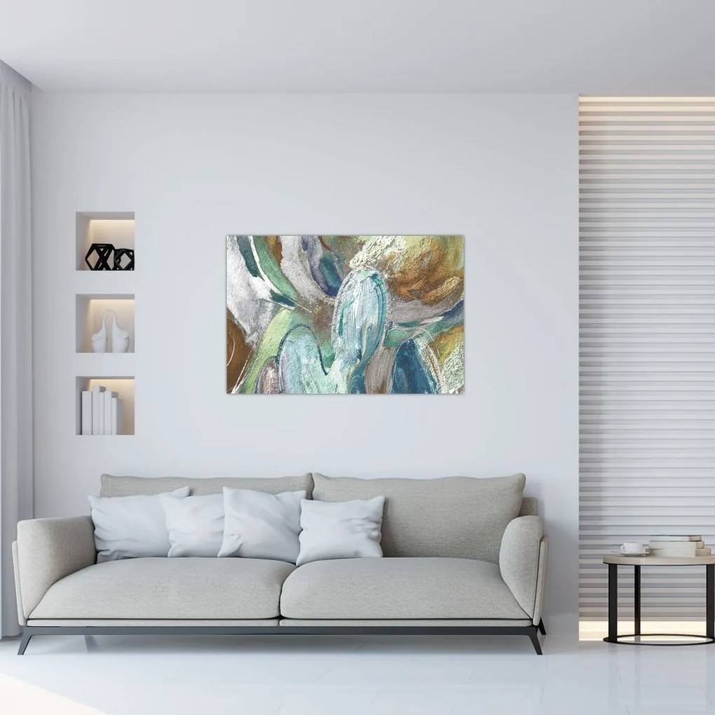 Kép - Absztrakt figurás festészet (90x60 cm)