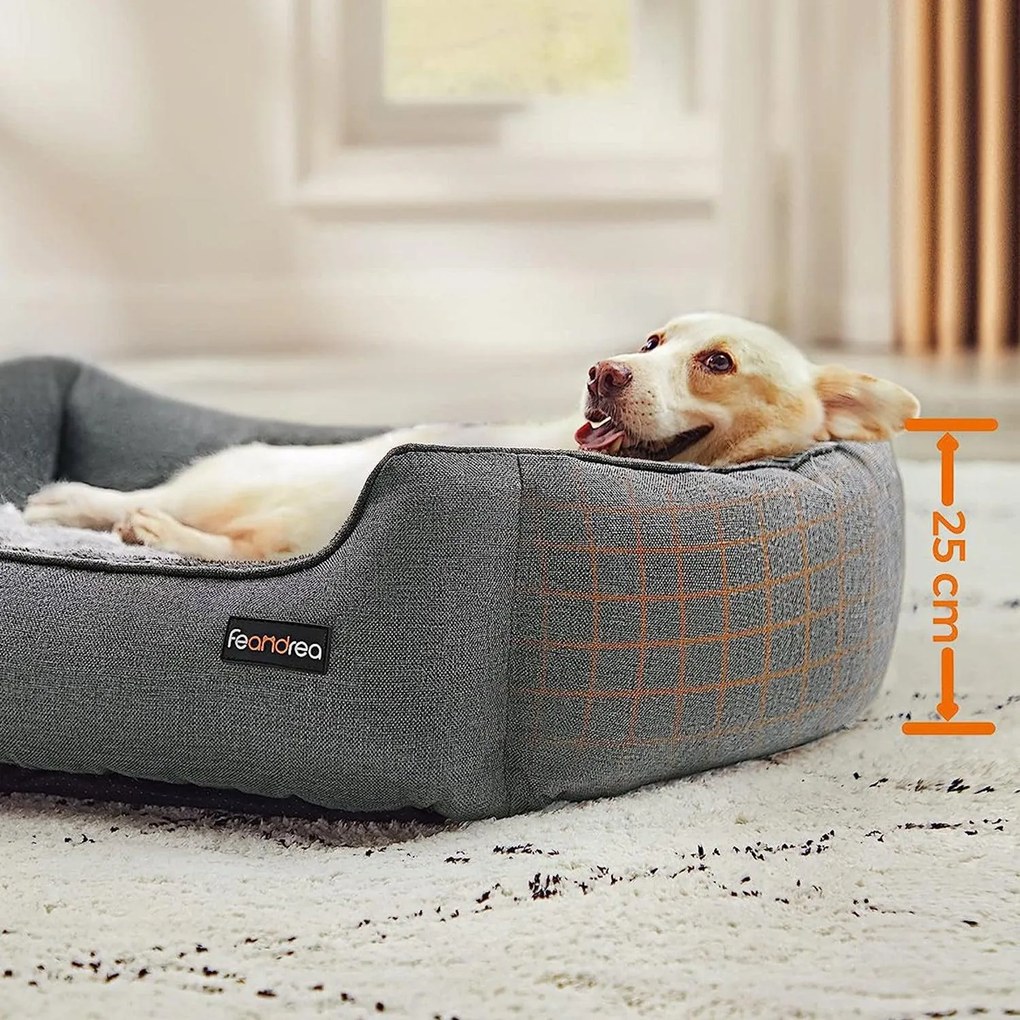 Kutyafekhely, kisállatágy, l-es méret, világosszürke feandrea