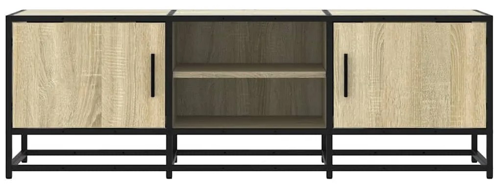 sonoma tölgy színű szerelt fa és fém TV-szekrény 120x35x41 cm