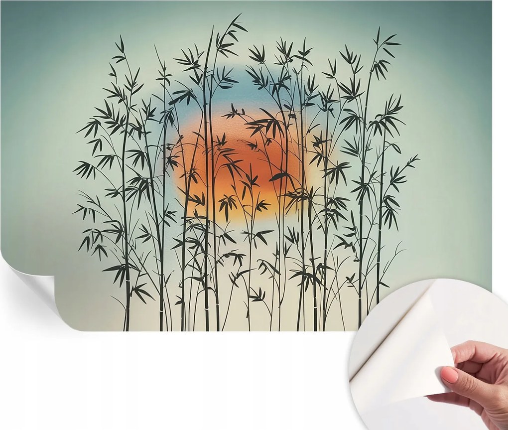 Öntapadós tapéta Fali furnér 3D hatás Harmonikus nyugat 104x70 cm