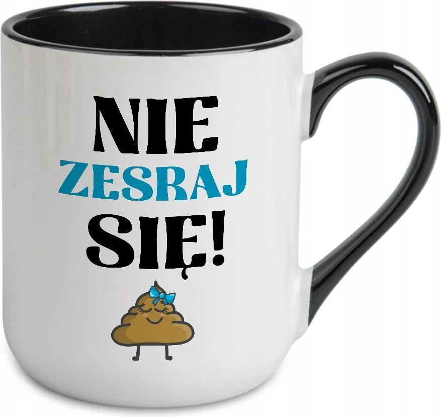 Caffe Bögre 300ml Belső Fekete Ajándék Karácsonyra Ne Szakadj Össze! Minták