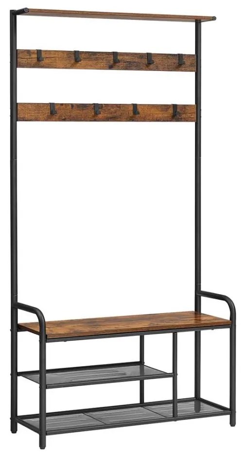 NAVOR álló fogas barna/fekete