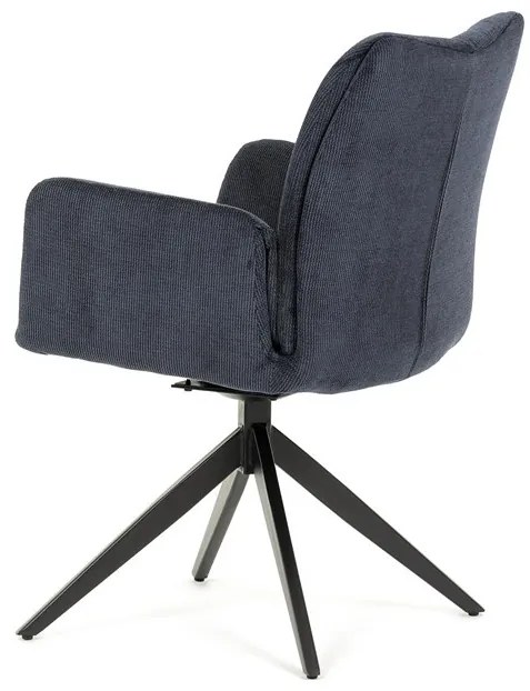 Étkezőszék kék szövetkárpittal. HC-993 BLUE2