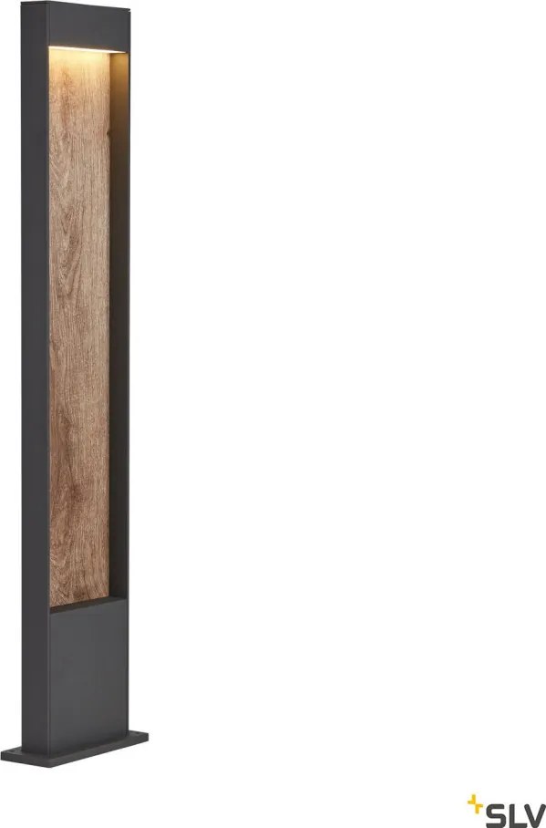 SLV 1002959 FLATT Modern Kültéri Állólámpa Antracit, Barna LED IP65