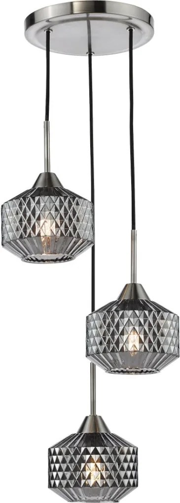 Dar Lighting Fabrienne FAB0338 Függőlámpa 3x40w/e14 ip20
