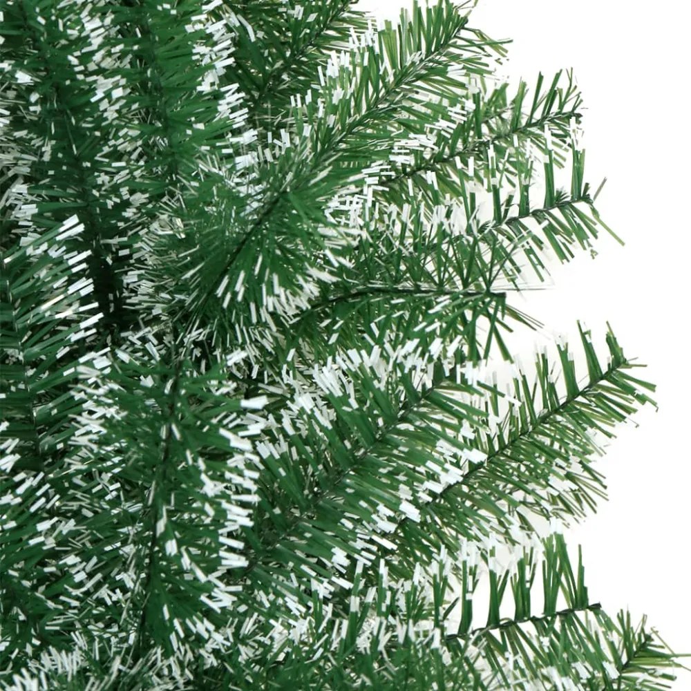 zöld műkarácsonyfa hóval 210 cm