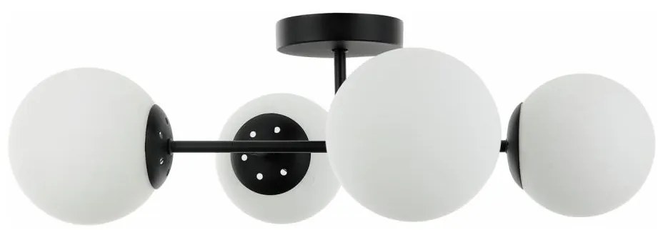 Ráépíthető csillár MADDIE 4xE14/5W/230V fekete