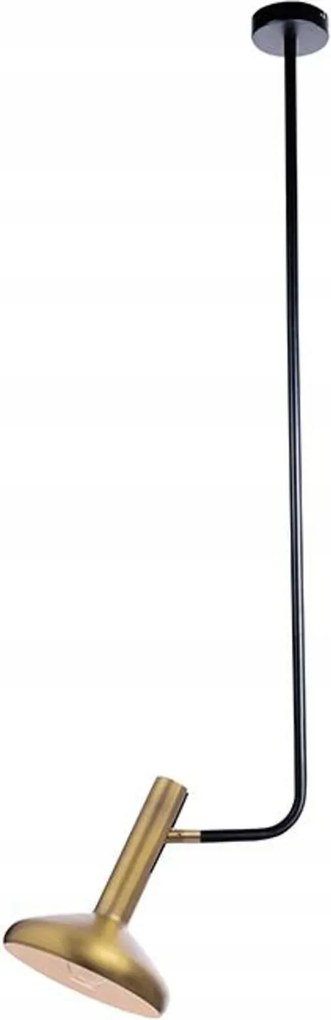 Aca Lighting függeszték 1XE27 sárgaréz+fekete 33X20XM120CM Sherlock AR418