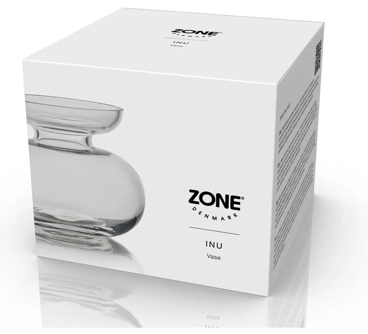 Kézzel készített üveg váza (magasság 9 cm) Inu – Zone