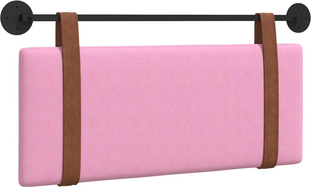 vidaXL Fali Fejtámla Falra szerelhető Rózsaszín 100 x 40 cm Faanyag