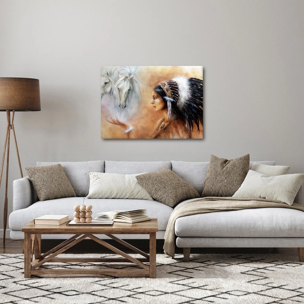 Kép - Indiánok varázslata (70x50 cm)