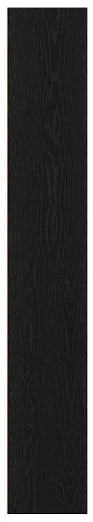 fekete tölgy szerelt fa könyvszekrény 80x30x189 cm