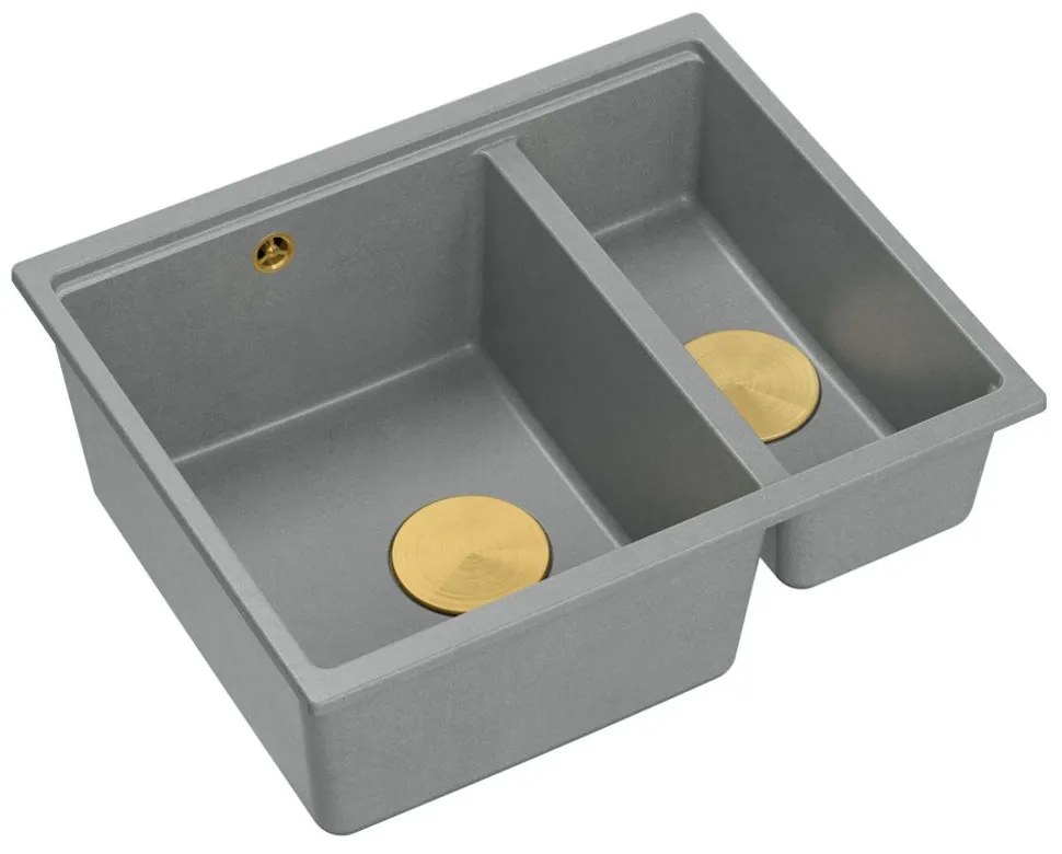 gránit mosogató Logan 150 Grey Metallic