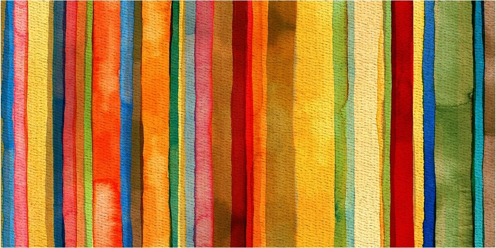 Konyhai panel Színes csíkok 140x70 cm Ragasztó