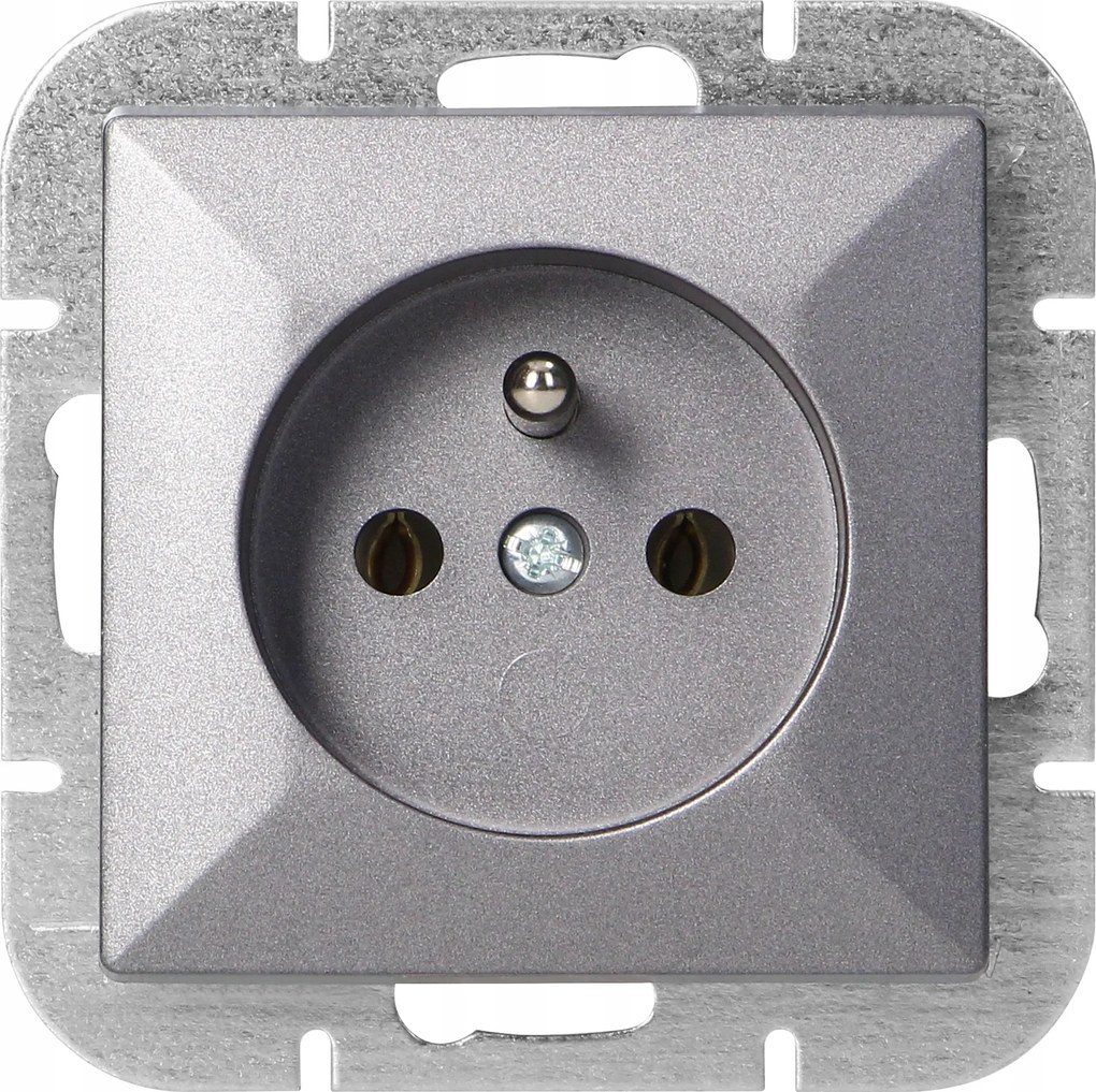 elektromos aljzat földelt antracit keret nélkül érintkező Pearl sorozat