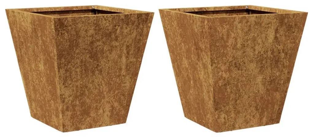 Kerti növénytartók 2 db 30x30x30 cm időjárásálló acélból