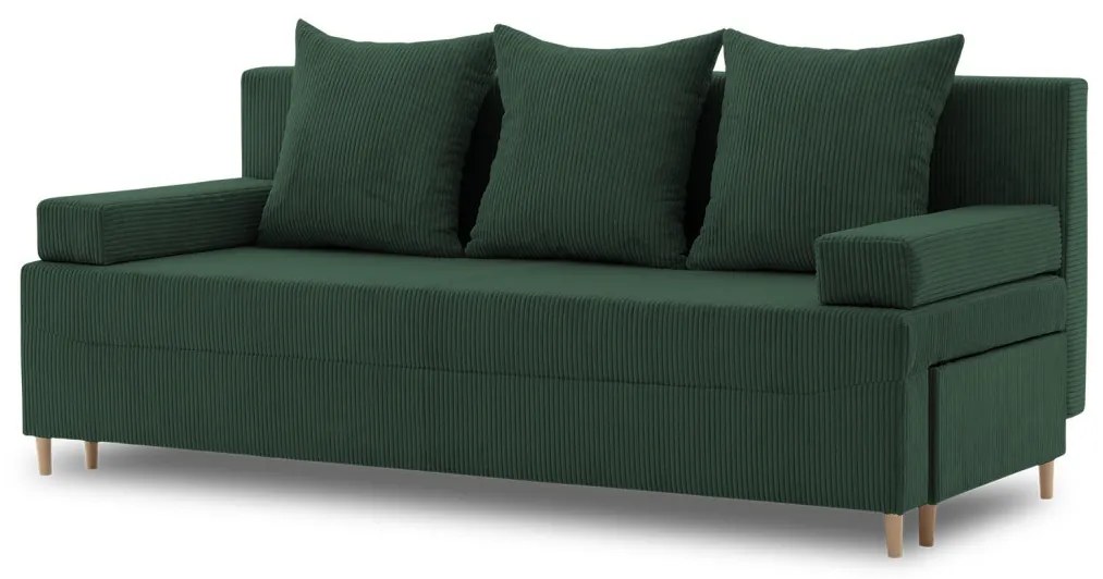 Fireze kanapé, kordbársony, zöld