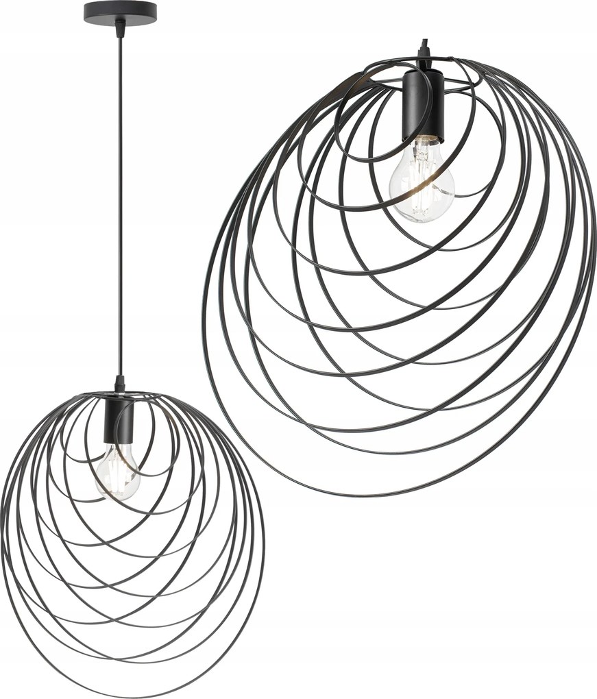 Mennyezeti Függőlámpa Geometrikus, Fekete