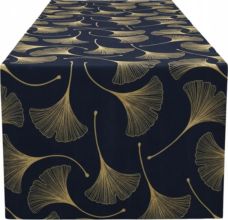 Velúr futópad 40x140 cm velvet velúr SÖTÉTKÉK-sárga