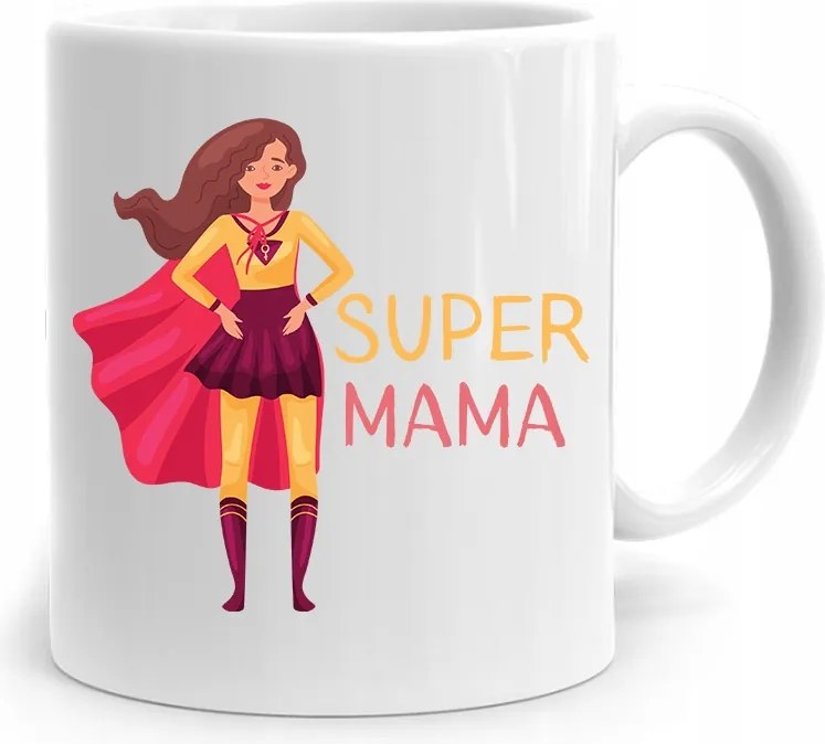 Ajándék Bögre Anyukáknak Szuper Anya nyomtatott fényképpel