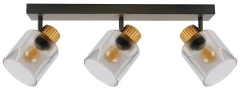 Brilagi - Spotlámpa HYGGE 3xE14/15W/230V fekete/füstszínű
