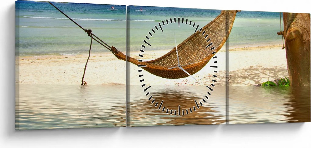 Kép - Relaxálás a tengerparton (órával) (90x30 cm)