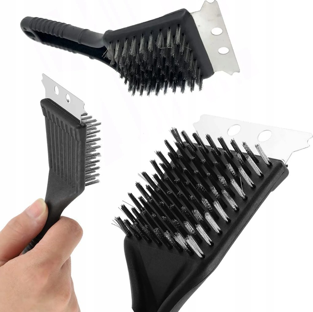 Grill Tisztító Kaparó Kefe Grillrács 2in1
