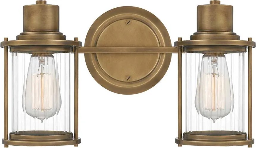 Quoizel Riggs QZ-RIGGS2-BATH-WS Fali lámpa 2x40W/E27 IP44