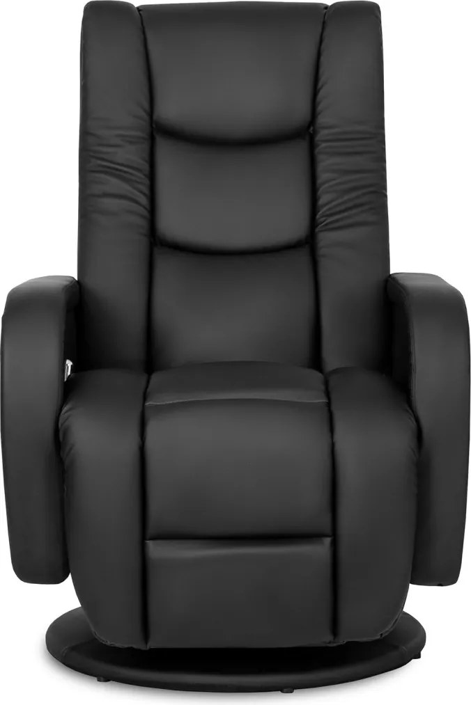SPIKE forgó masszázsfotel, fekete műbőr