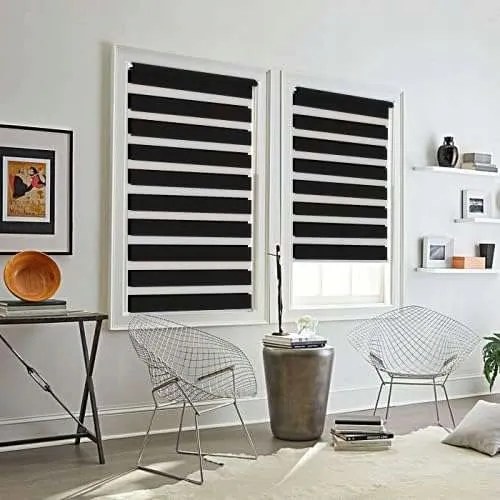 Ablakra szerelhető nappal és éjszakai Roló, feszítővel, fúrás nélkül, 50x150cm