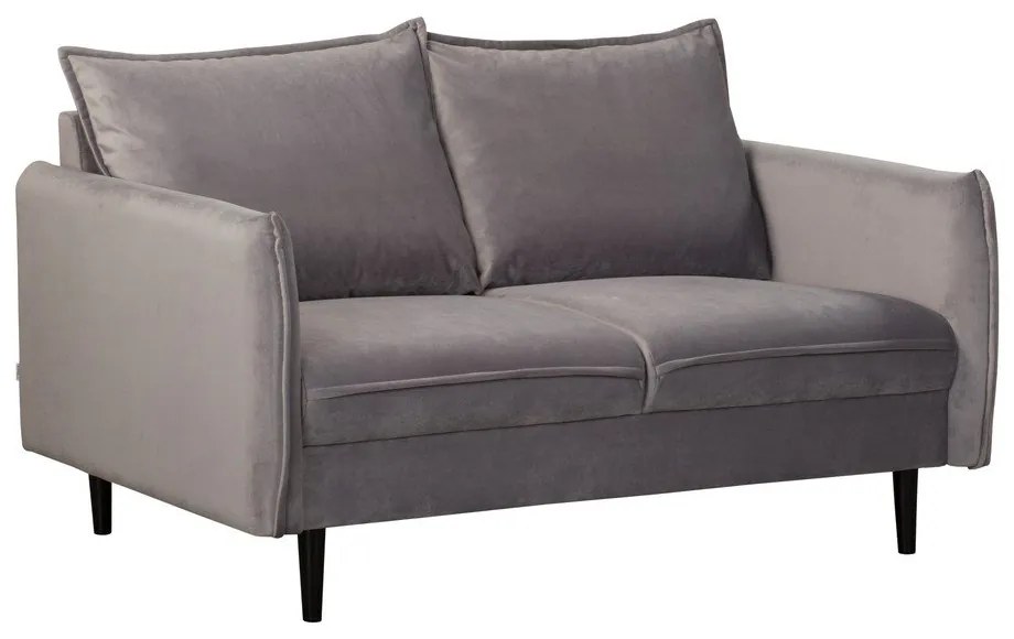 Szürke bársony kanapé 138 cm Juli – Ropez
