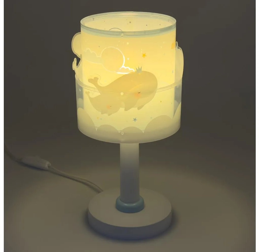 Dalber 61171T - Gyereklámpa WHALE DREAMS 1xE14/8W/230V kék