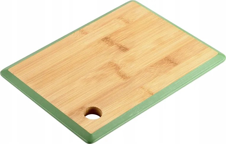 Bambusz Konyhai Vágódeszka Téglalap Alakú 27x19 Fogantyúval