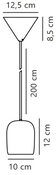 Nordlux - Csillár zsinóron NOTTI 1xE27/25W/230V narancs