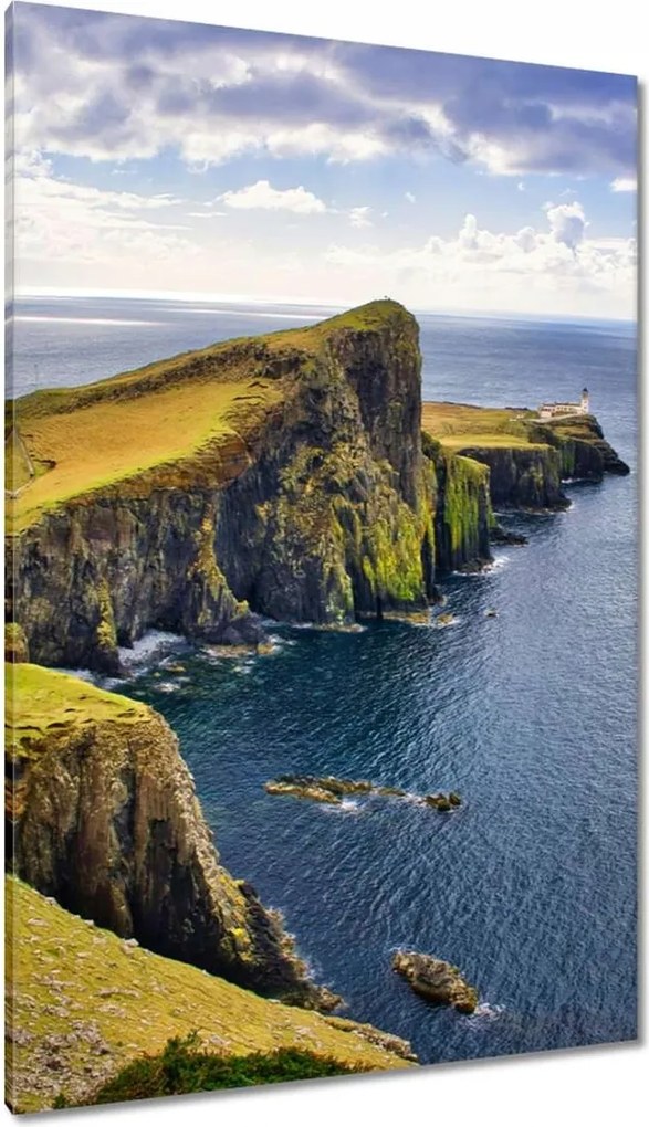 Vászonkép 80x120 Világítótorony Tengerparti kilátás Tenger Nyaralás