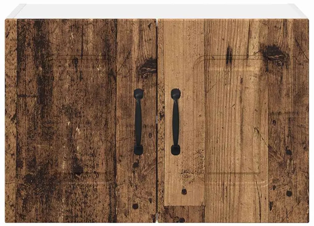 Fali konyhaszekrény 2 pcs Öreg fa 60 x 31 x 40 cm Faanyag