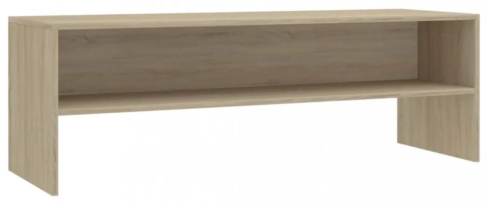 sonoma tölgy színű szerelt fa TV-szekrény 120 x 40 x 40 cm