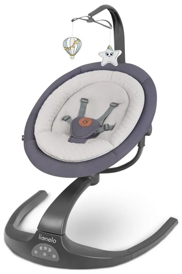 Lionelo - RINA babahinta dallammal, 4xAA, betonszürke + távirányító