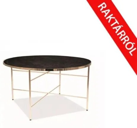 Ibiza B dohányzóasztal 80cm Márvány - Arany