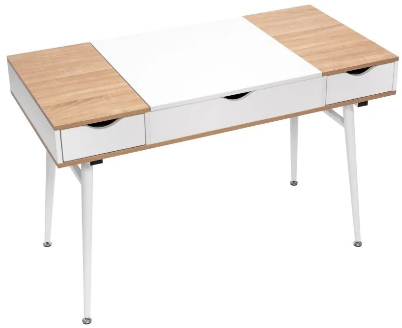 Skandináv irodai íróasztal LOFT fiókokkal