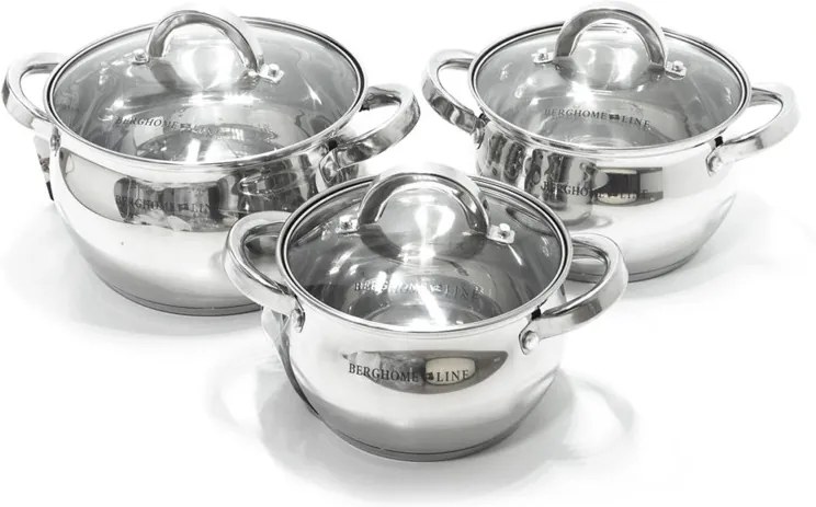 Berghome nemesacél edénykészlet, 6 részes (BL-1347)