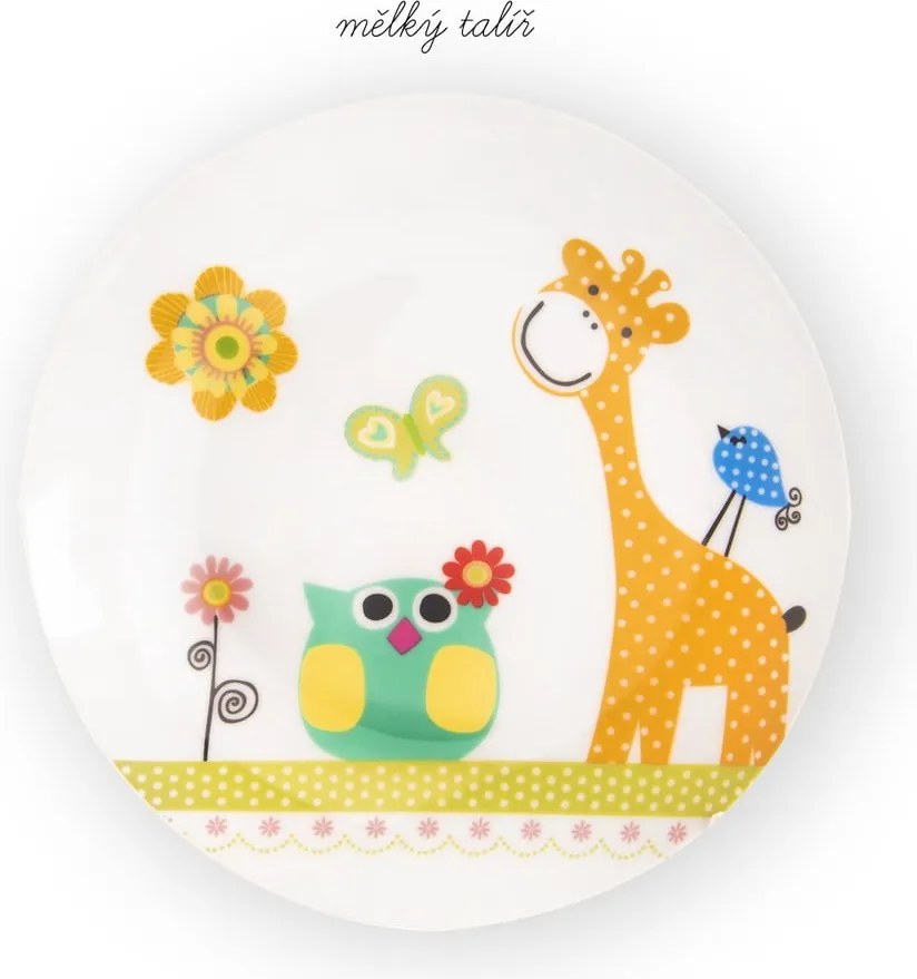 Giraffe 3 db-os porcelán gyerek étkészlet - Orion