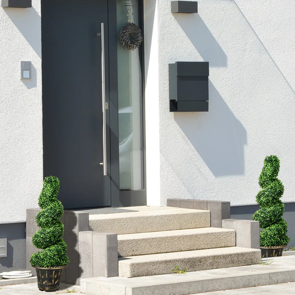 Műnövény szett, 2 db buxus, cserépben 90cm magas