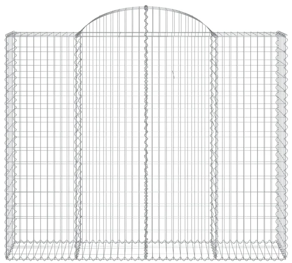 20 db íves horganyzott vas gabion kosár 200x50x160/180 cm