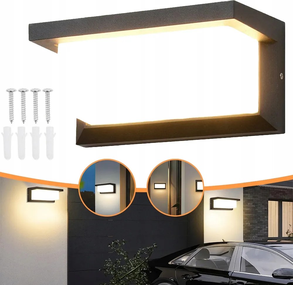 Led Fali Lámpa Beltéri/kültéri Automata,mozgásérzékelővel