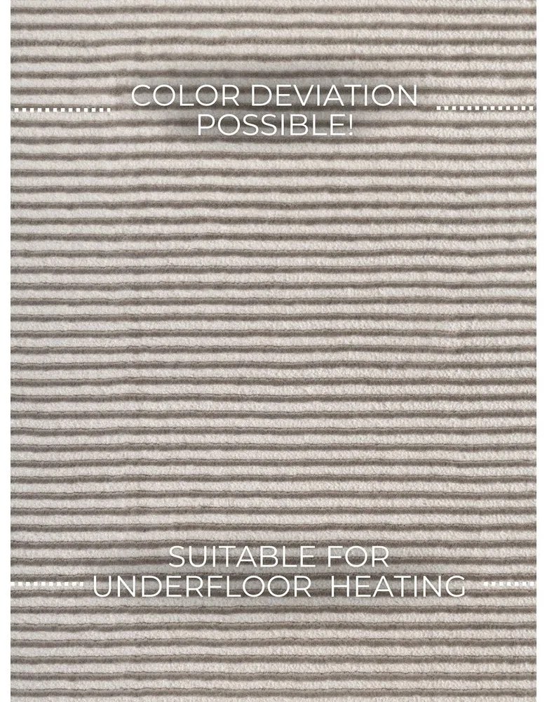 Szürke-krémszínű futószőnyeg 80x240 cm Perles Dolomite – Elle Decoration