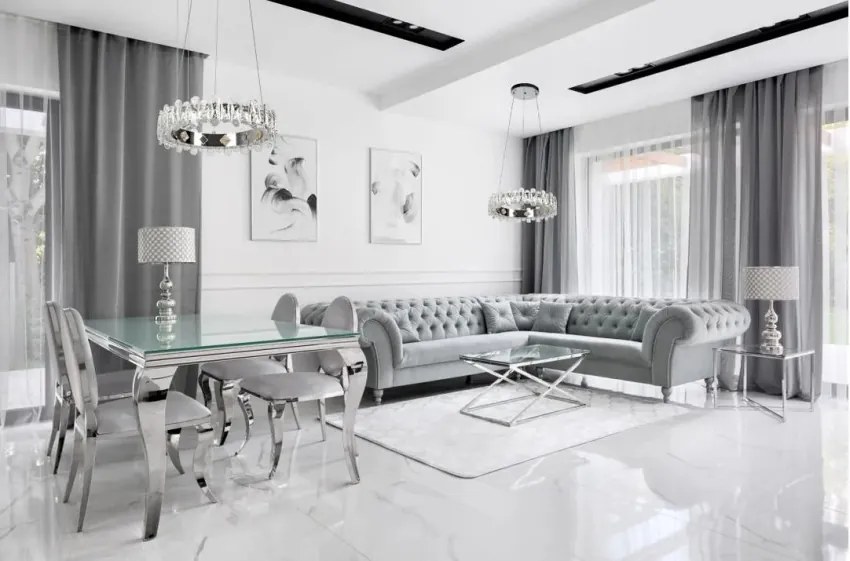 MORETTI MO7296 KRISTAL Króm Színű Függeszték LED 44W 3000-6000K IP20