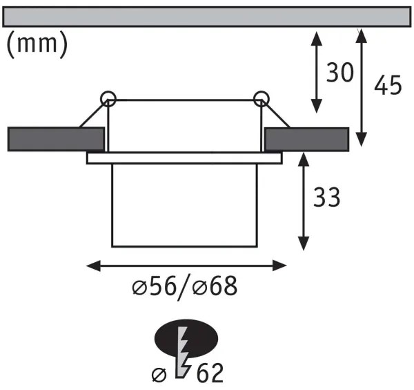Paulmann 93379 - KÉSZLET 3xLED/6W IP44 Dimmelhető fürdőszobai lámpa GIL 230V