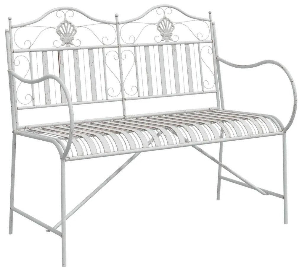 Pad Fehér Fém 103,5 x 59 x 89 cm Tartós Kültéri pad