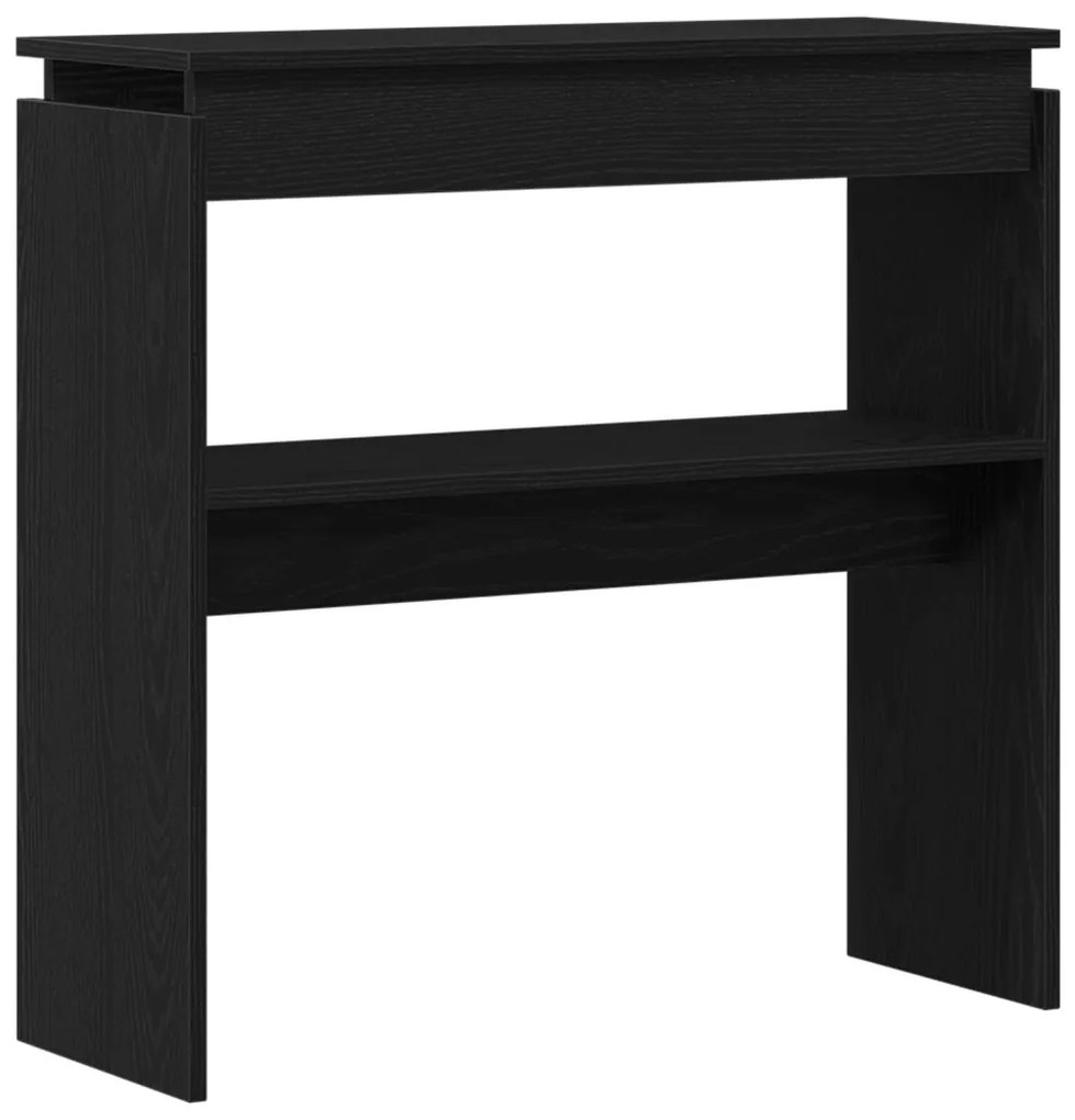 Fekete Tölgy Konzolasztal 80x30x80 cm Mérnöki Fa